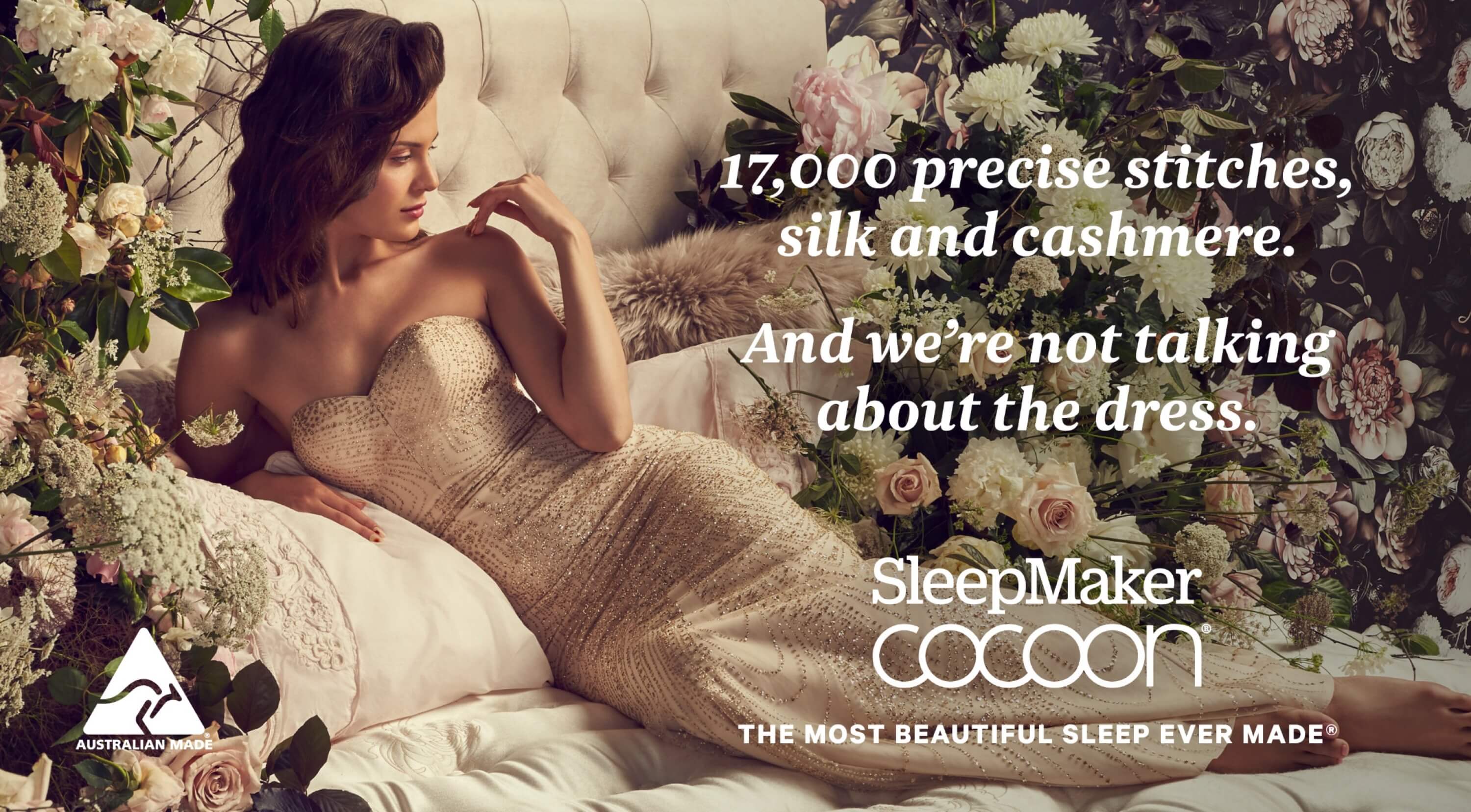 SleepMaker Coccon Mattress. 17,000 Precise Stiches. Silk & Cashmere.